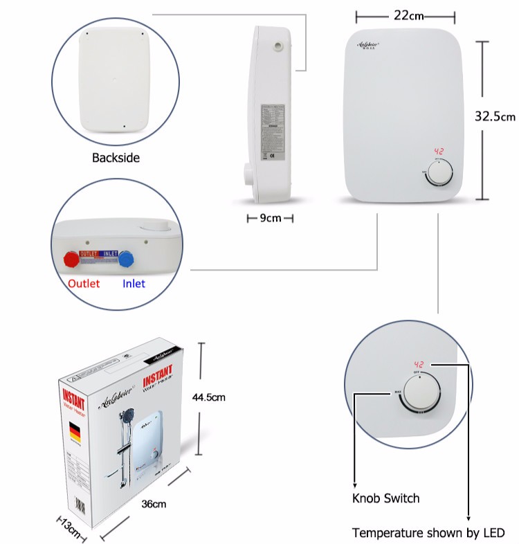 wall mount water heater