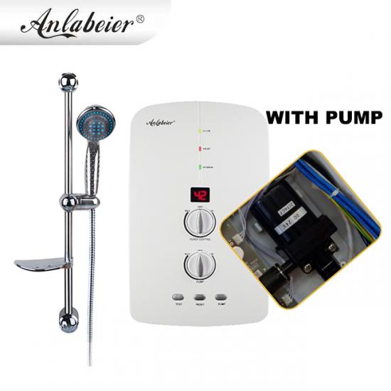 electric with pump water shower