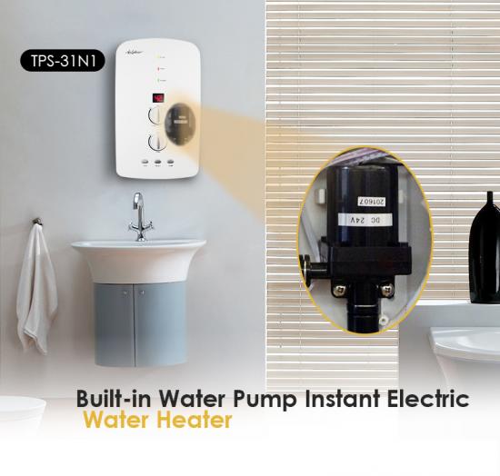 water heater with pump booster